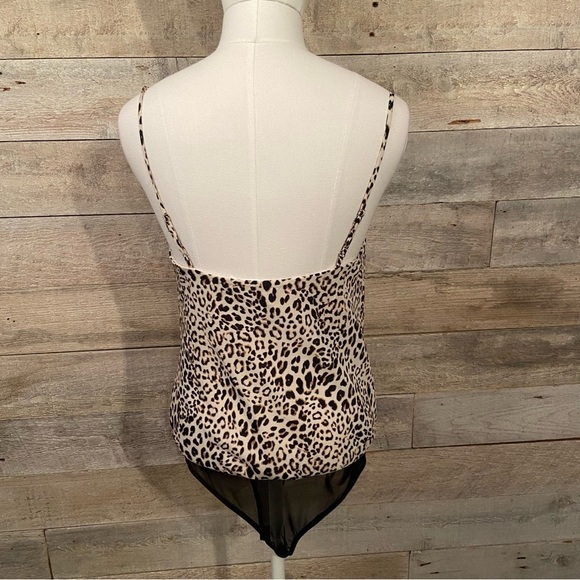 ASTR the  label women’s animal print cowl neck thong bodysuit in‎ size small - Picture 6 of 14